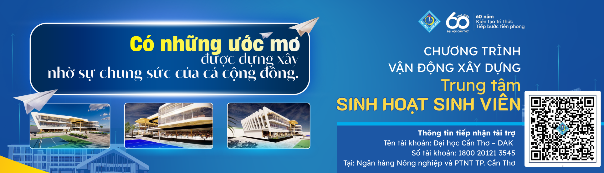 Trung tâm Sinh hoạt Sinh viên kêu gọi tài trợ